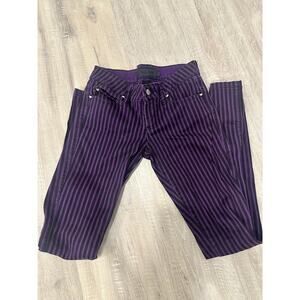 Vintage Skelanimals Hot Topic purple Goth black size 5 jeans RARE